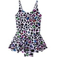 thumbnail image 1 of Yievot Summer Toddler Kid Girl Swimsuit Fashion Cute Leopard Printed Sleeveless Bikini Swimwear Bathing Suits for Girls 4-12 Years 2025 Summer Baby Swimsuit Boy Girl, 1 of 7