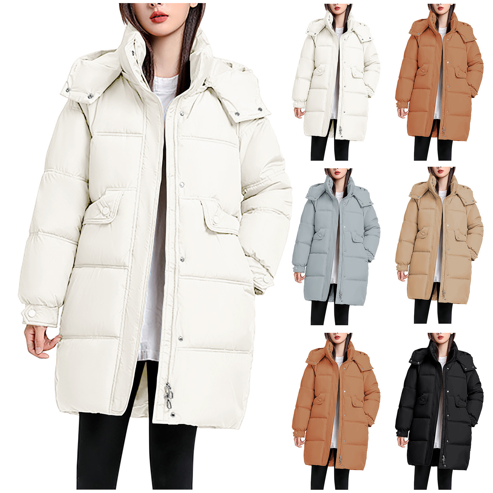 Winter Savings! antqov Womens Parka Coat,, Winter Coats for Women Plus