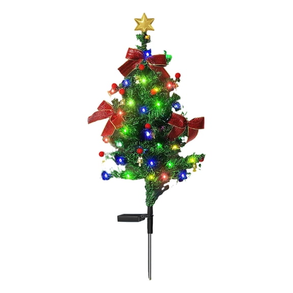 Winter Savings karymi Solar Christmas Decoration Light LED Christmas Tree Plug in Light Outdoor Garden Decoration Light Christmas Party Favors Weekly