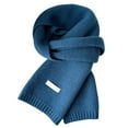 thumbnail image 1 of Winter Scarf Cold Weather Thick Warm Knit Wraps Long Scarf For Women Fall Winter Shawl Wrap Keeping Warm Warm Scarf For Women Dark Blue2 One Size, 1 of 3