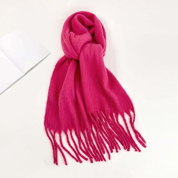 Winter Scarf For Adults Solid Color Wrap Soft Warm Fashion Elegant Styling Comfortable Cozy Wear