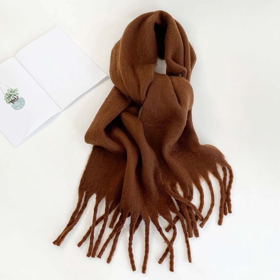 Winter Scarf For Adults Solid Color Wrap Soft Warm Fashion Elegant Styling Comfortable Cozy Wear