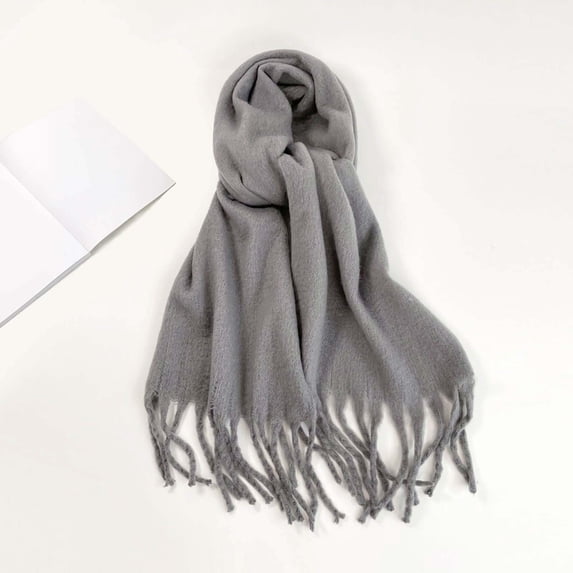 Winter Scarf For Adults Solid Color Wrap Soft Warm Fashion Elegant Styling Comfortable Cozy Wear