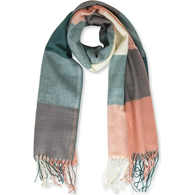 Winter Scarf for Women Plaid Scarf Soft Luxurious Cashmere Feel