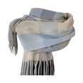thumbnail image 1 of Winter Scarf for Women Plaid Shawl Warm Flow Suger Scarf Check Tartan Warm Soft Shawls Wraps Fall Blue One Size, 1 of 2