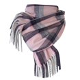 thumbnail image 1 of Winter Scarf for Women Plaid Shawl Warm Flow Suger Scarf Check Tartan Warm Soft Shawls Wraps Fall Pink One Size, 1 of 5