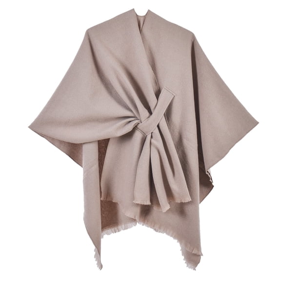 Winter Scarves Pashmina Shawl Women's Warm Shawl Wrap Cape Winter Cardigan Sweaters Open Front Poncho