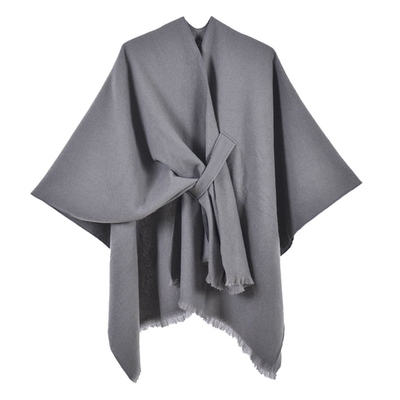 Winter Scarves Pashmina Shawl Women's Warm Shawl Wrap Cape Winter Cardigan Sweaters Open Front Poncho