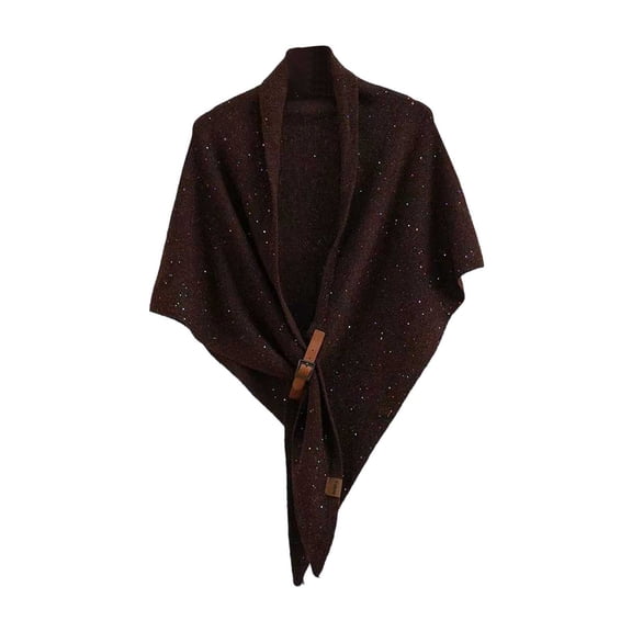 Winter Scarves Pashmina Shawl Womens Large Front Poncho Sweater Wrap Topper Knitted Elegant Shawls Cape