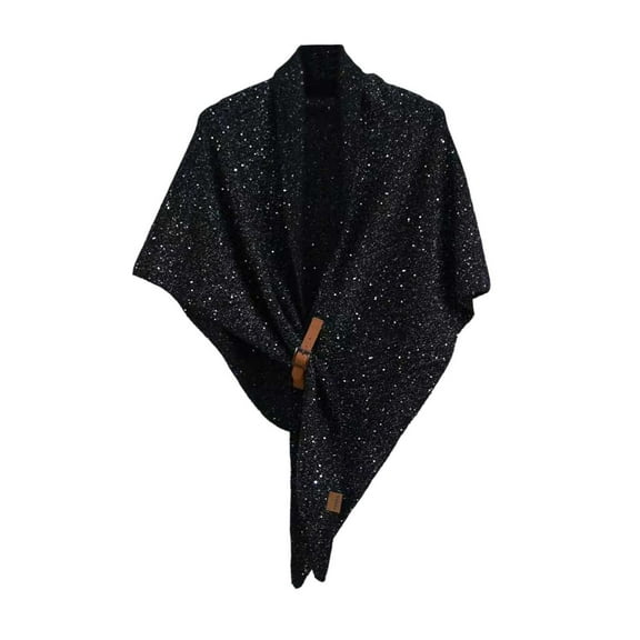 Winter Scarves Pashmina Shawl Womens Large Front Poncho Sweater Wrap Topper Knitted Elegant Shawls Cape