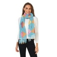 thumbnail image 1 of Winter Scarves for Women Cartoon Ice Cream Fashion Pashmina Shawl Wraps Long Blanket Scarf for Fall Spring, 1 of 10