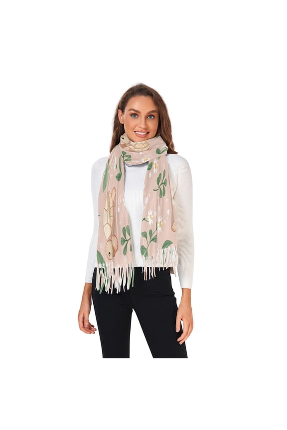 Winter Scarves for Women Cute Baby Turtle Fashion Pashmina Shawl Wraps Long Blanket Scarf for Fall Spring