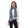 thumbnail image 1 of Winter Scarves for Women Shells Sunglasses Conch Fashion Pashmina Shawl Wraps Long Blanket Scarf for Fall Spring, 1 of 10
