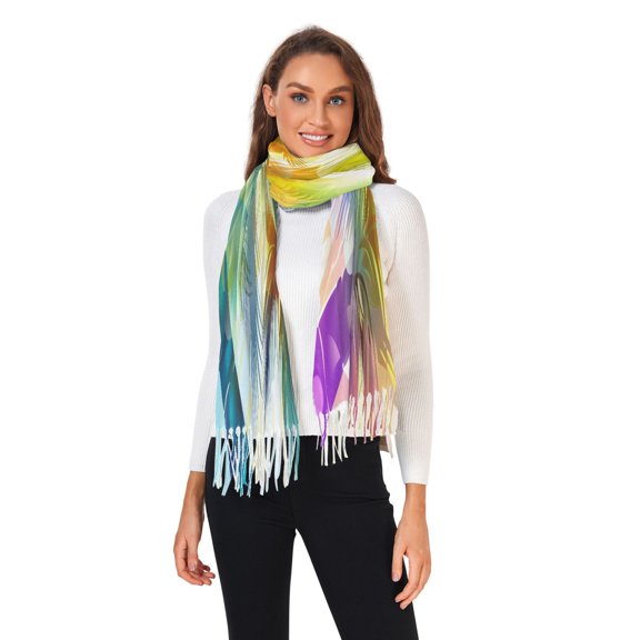 Winter Scarves for Women Summer Tree Fashion Pashmina Shawl Wraps Long Blanket Scarf for Fall Spring