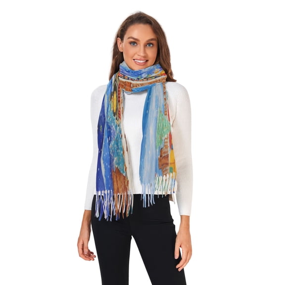 Winter Scarves for Women Train in Winter Fashion Pashmina Shawl Wraps Long Blanket Scarf for Fall Spring