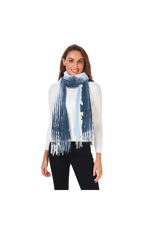 Winter Scarves for Women Trees Forest Snow Fashion Pashmina Shawl Wraps Long Blanket Scarf for Fall Spring