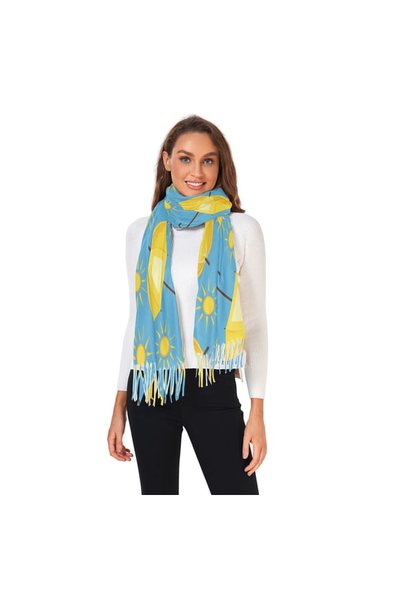 Winter Scarves for Women Umbrella with Sun Fashion Pashmina Shawl Wraps Long Blanket Scarf for Fall Spring