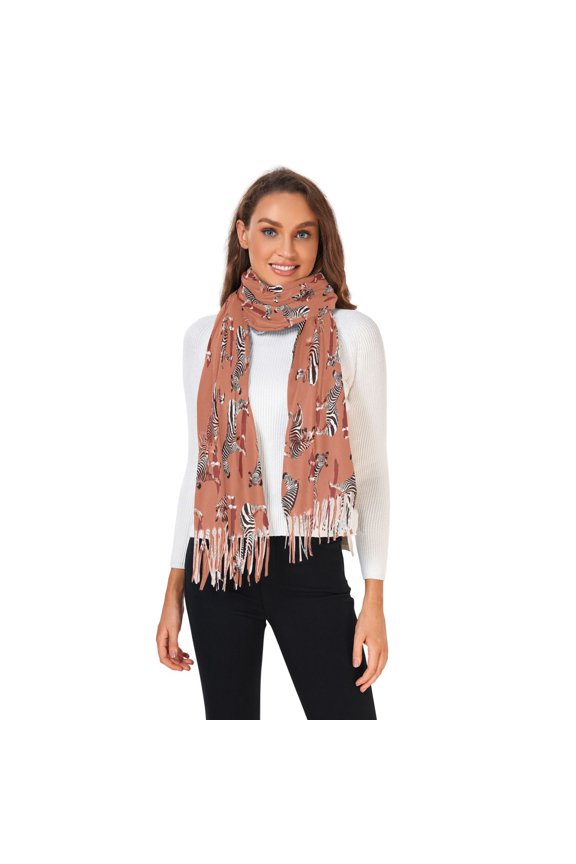 Winter Scarves for Women Zebras Animal Fashion Pashmina Shawl Wraps Long Blanket Scarf for Fall Spring