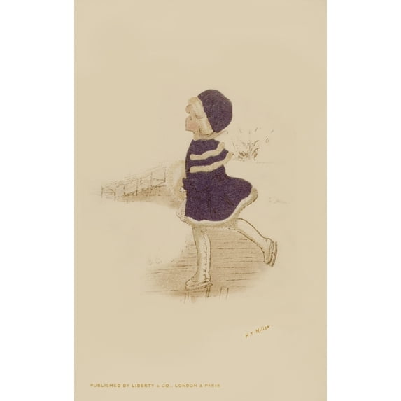Winter Scene. Skater Poster Print By Mary Evans Picture Librarypeter & Dawn Cope Collection