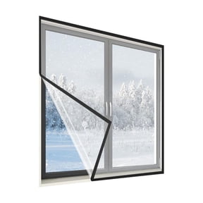 Winter Sealed Window, Windproof Curtains, Thickened Transparent Cold-Proof Thermal Film, Window Insulation Kit For Winter, Winter Protection Film, Plastic Window Covering For Winter House 1.8X2M