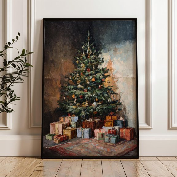 Winter Season Tree Classic Vintage Poster Unframed Paper Print