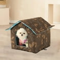 thumbnail image 1 of Winter Self-Warming Pet House 17.7x16.9x15.75in - Waterproof Insulated Shelter for Cats Dogs, 1 of 7
