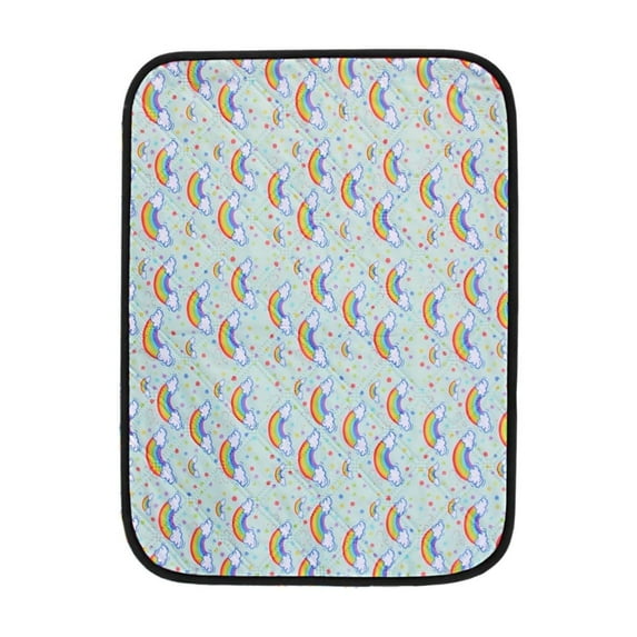 Winter Self Warming Pet Mat Cats Dogs Bed Self Heating Cats Dog Mat Extra Warm Pet Pad For Indoor Outdoor Pet Non Slip Machine Washable Pet Mat Rainbows Color