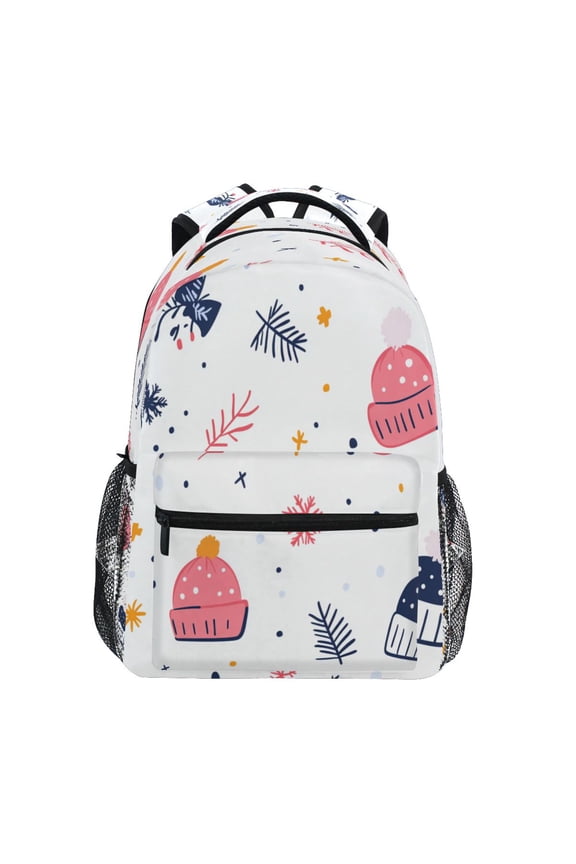 Winter Series Design Stylish Large Backpack 15L Self-Standing Durable Twill for School, Office and Travel Use