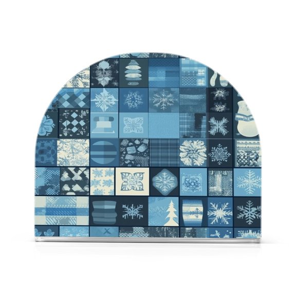 Winter Series Icon Thick U Shape Acrylic Napkin Holder Non Slip Space Saving for Kitchen