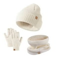 thumbnail image 1 of Winter Set Soft Warm Beanie Scarf Gloves for Cold Mornings Evening Walks Weekend Outings Scarf a Hat Gloves, 1 of 3