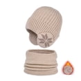 thumbnail image 1 of Unisex Winter Knit Warm Hat Scarf Set Dual Purpose Earflap Windproof Beanie Winter Set for Active Days Stretchy Beanie with Scarf Allows Head Neck Hat Scarf, 1 of 4
