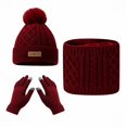 thumbnail image 1 of Winter Set for Easy Clean Knit Hat Scarf Gloves Walking Favorite Scarf a Hat Gloves, 1 of 2
