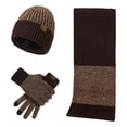 thumbnail image 1 of Unisex Winter Cold Warm Soft Knit Hat Scarf Gloves Set Winter Set for Easy Clean Knit Hat Scarf Gloves Walking Favorite Scarf a Hat Gloves, 1 of 3