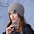 thumbnail image 1 of Winter Set for Photography Outdoors Warm Cap Scarf Keep Focus in Cold Conditions Hat Scarf, 1 of 5