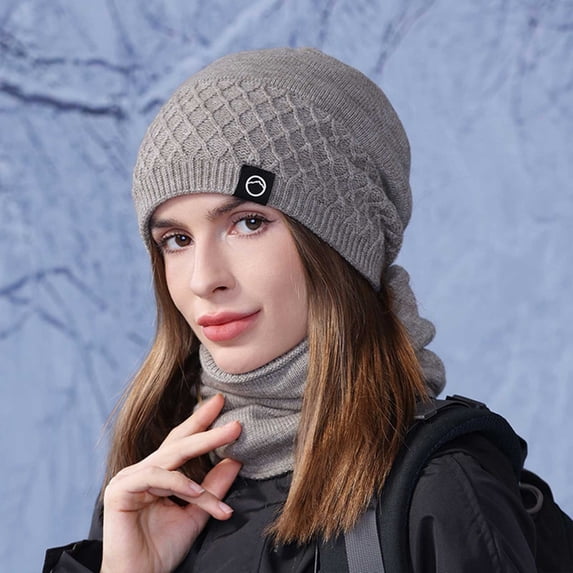 Winter Set for Photography Outdoors Warm Cap Scarf Keep Focus in Cold Conditions Hat Scarf