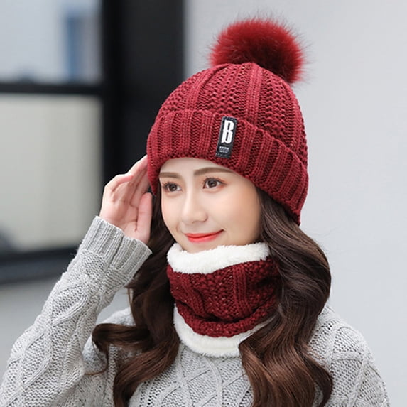 Winter Set for Travelers Lightweight Packable Hat Scarf Easy Carry in Suitcase Backpack Hat Scarf