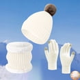 thumbnail image 1 of Winter Set with Long Scarf Long Knit Cap Gloves Wrap Warmly Around Neck Scarf a Hat Gloves, 1 of 3