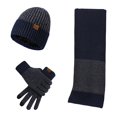 thumbnail image 1 of Unisex Soft Knit Hat Scarf Gloves Set Cold Warm Winter Accessory for Men Women Winter Set with Pocket Scarf Knit Beanie Gloves Convenient for SmItems Scarf a Hat Gloves, 1 of 3