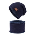 thumbnail image 1 of Winter Set with Reversible Beanie Scarf Two Looks in One Set Hat Scarf, 1 of 2