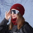 thumbnail image 1 of Winter Set with Tassel Scarf Classic Beanie Playful Design for Young Adults Hat Scarf, 1 of 5