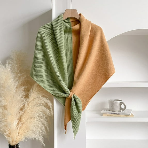 Winter Shawl Wraps Women Knitted Shawls and Wraps Cardigan Cape Pashmina Shoulder Top Sweater Shawl Scarf The preferred Green