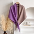 thumbnail image 1 of Winter Shawl Wraps Women Knitted Shawls and Wraps Cardigan Cape Pashmina Shoulder Top Sweater Shawl Scarf The preferred Purple, 1 of 3