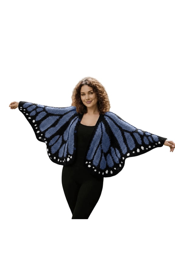 Winter Shawl Wraps Women Knitted Shawls and Wraps Cardigan Cape Wool Pashmina Shoulder Top Sweater Shawl Scarf 2026,Blue
