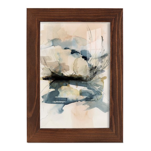 Winter Shoal I - Framed Print w/glass - Chestnut
