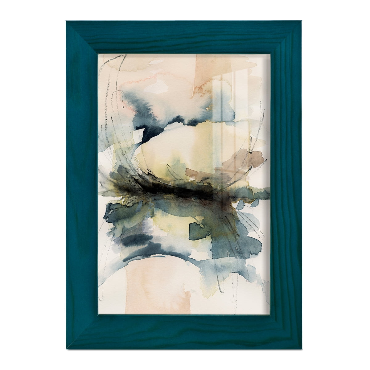 Winter Shoal II - Framed Print w/glass - Ocean Blue