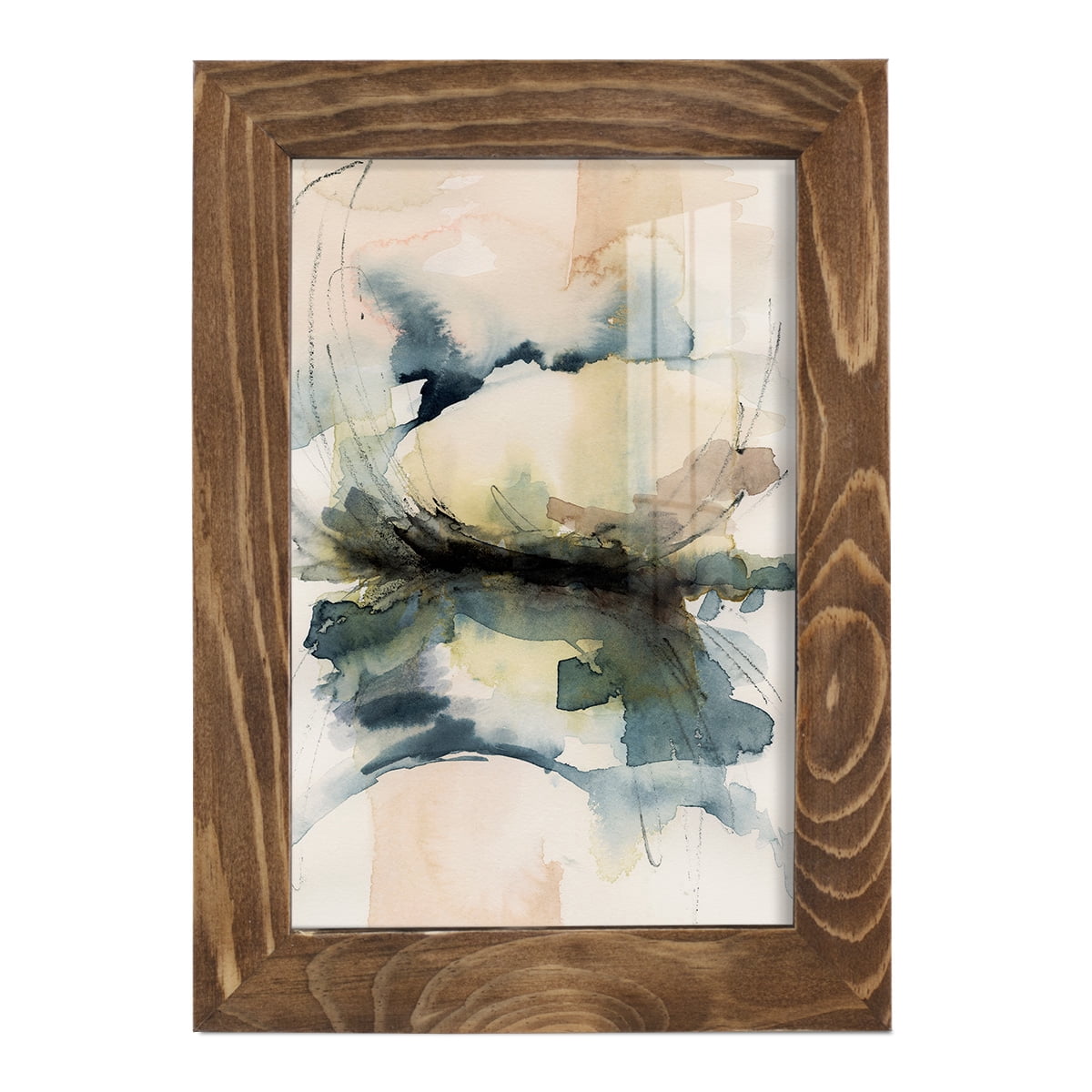Winter Shoal II - Framed Print w/glass - Walnut