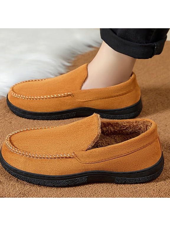 Winter Shoes Men Platform Shoes for Men, Warm Shoes, Easy Slip-on Warmth with Non Slip Comfortable Sole for Daily Wear and Easy on off Design and Easy on off Design