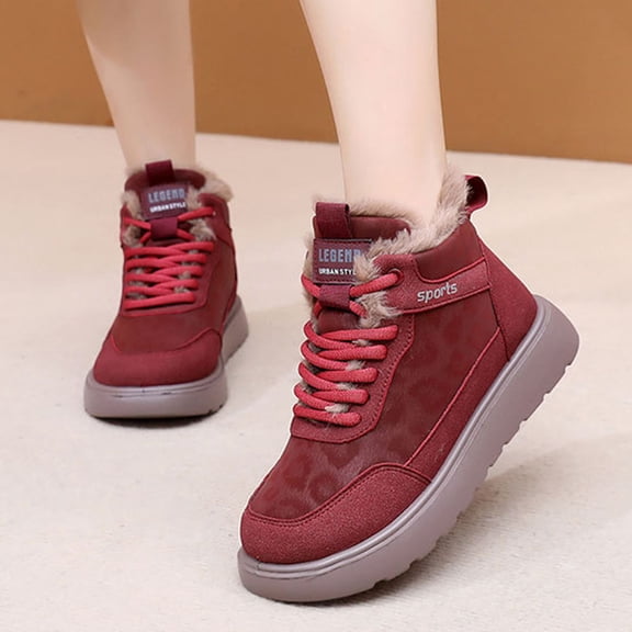 Winter Shoes Women's Boots Border Women's Shoes With Thick Velvet And Warm Cotton Boots