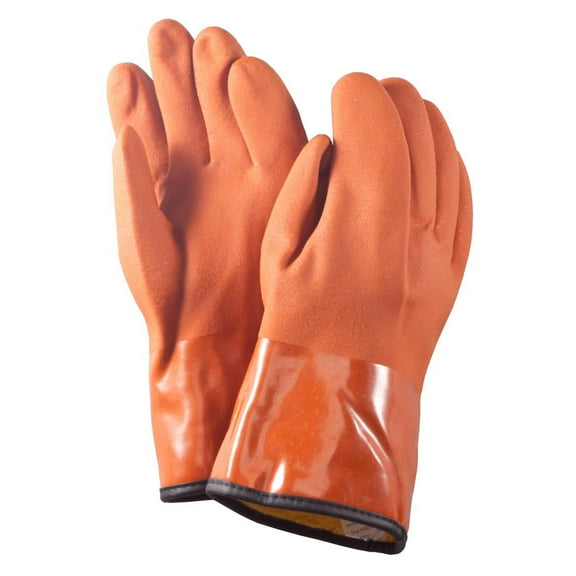 Winter Shoveling and Plowing Gloves, Insulated Work Gloves for Snow, Cold Weather, PVC Coating Protection, Unisex Sizes