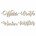 thumbnail image 1 of Winter Sign Unfinished Wood Cutout Home Decor DIY Option 2- 42" Wide / 1/4", 1 of 3